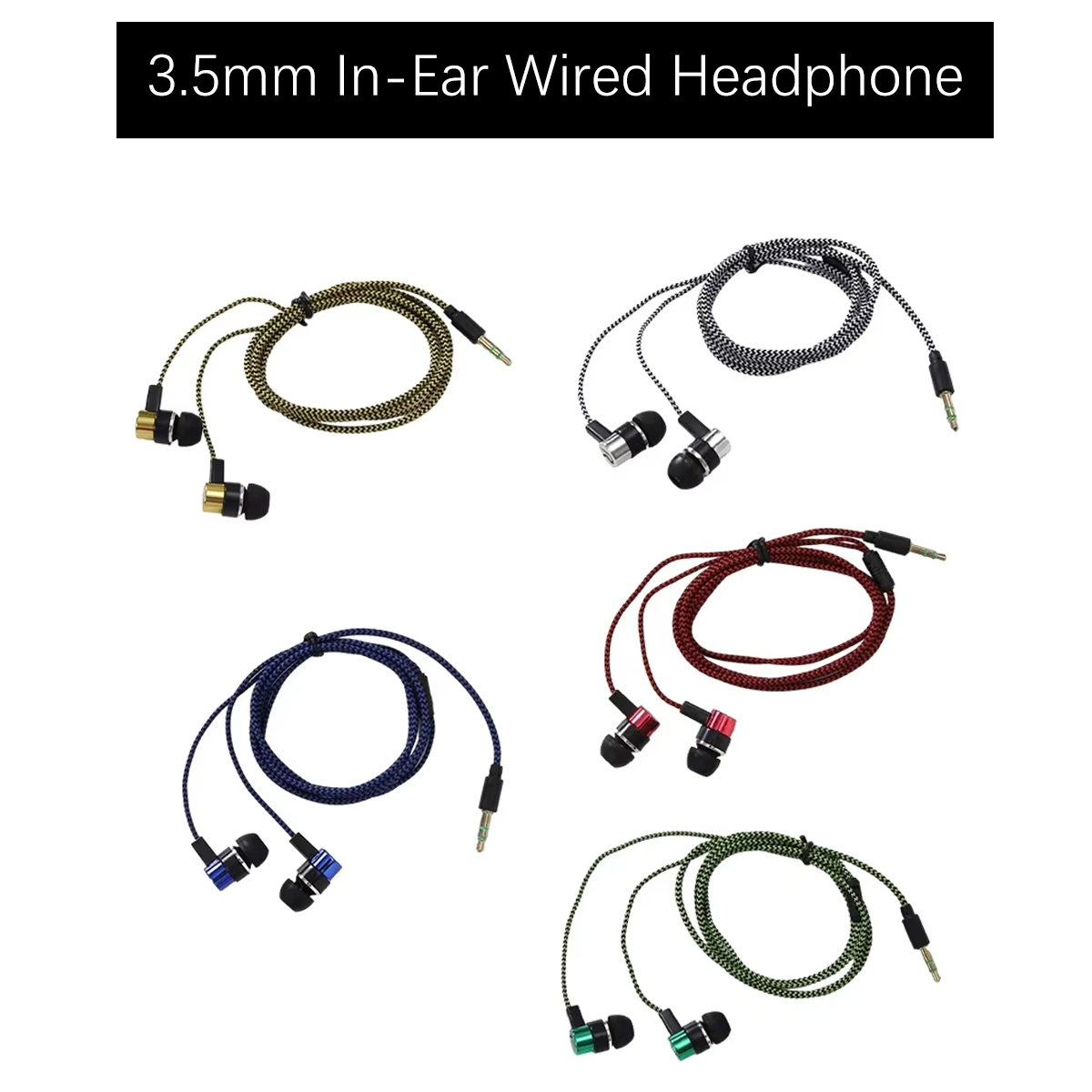 Audiophile Headphone Wired - Miwayer 3,5 mm bedrade in-ear oordopjes