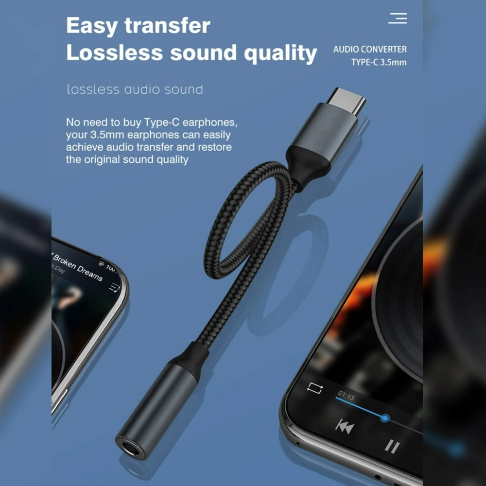 USB Type-C naar 3.5mm audio-ad - Audiophile Headphone Wired recensie en prijs